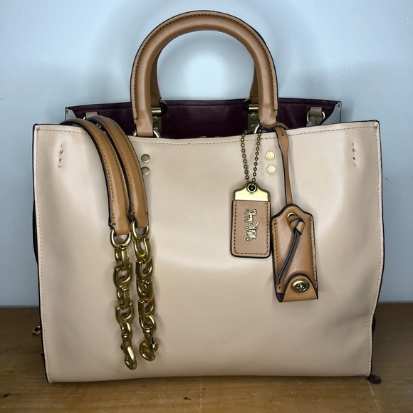 Coach Handbags - New Coach 1941 Rogue 30 In Colorblock Beechwood Chalk